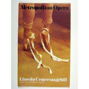 Metropolitan Opera Stagebill 1989 Don Quixote Lily Stewart Christopher Mattox